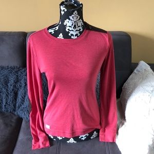 LAUREN JEANS Coral Long Sleeve Top Size M